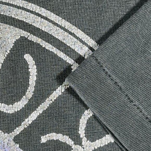 Vintage Grateful Dead Shirt Adult LARGE Black Skull Rose Walking Skeleton 90s - Picture 7 of 14